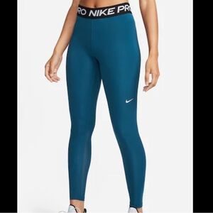 Nike Pro blue-teal DriFit leggings